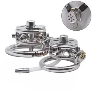 pornhint Pornhint 6 Spike Male Chastity Cage Locking Device Couple Stainless Steel Rings Binding