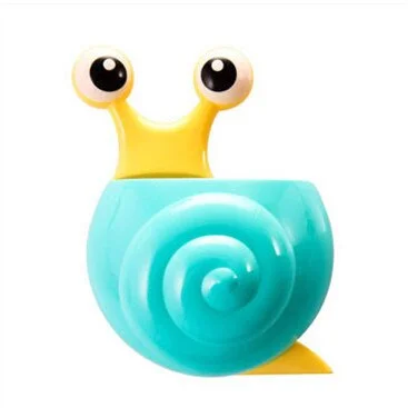 1pc New Arrival Toothbrush Holder Cute Cartoon Sucker Hook Toothbrush Holder Snail Bathroom Accessories toothbrush case