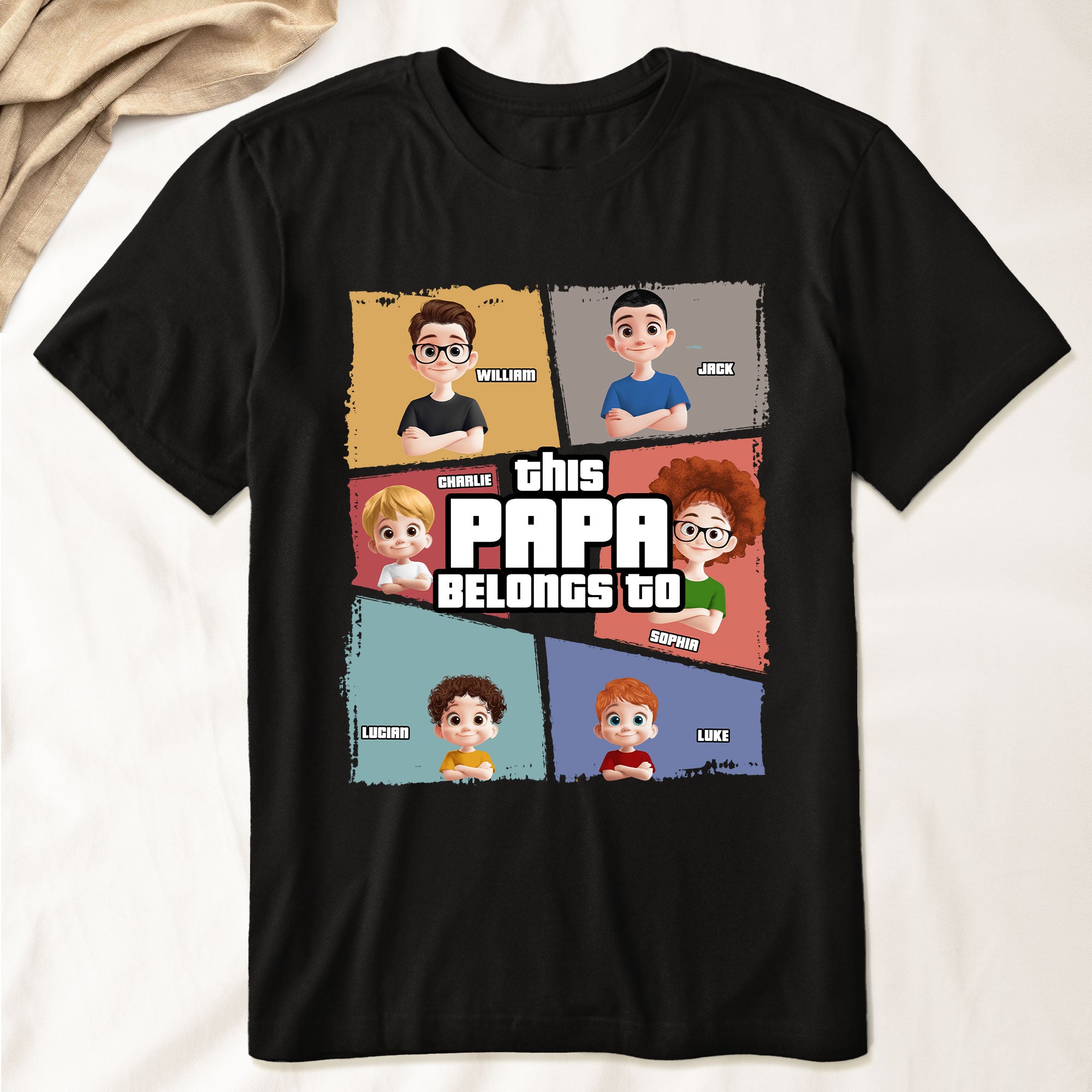 Loveyoufancy This Grandpa Belongs To - Personalized Shirt