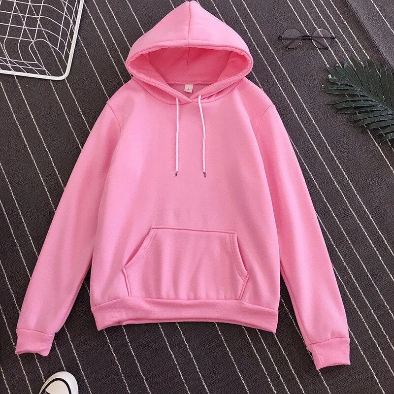 Women's hoodies O-Neck Loose Pullovers Hoodies Winter Plus Velvet harajuku Ladies Sweatshirt 2020 plus size
