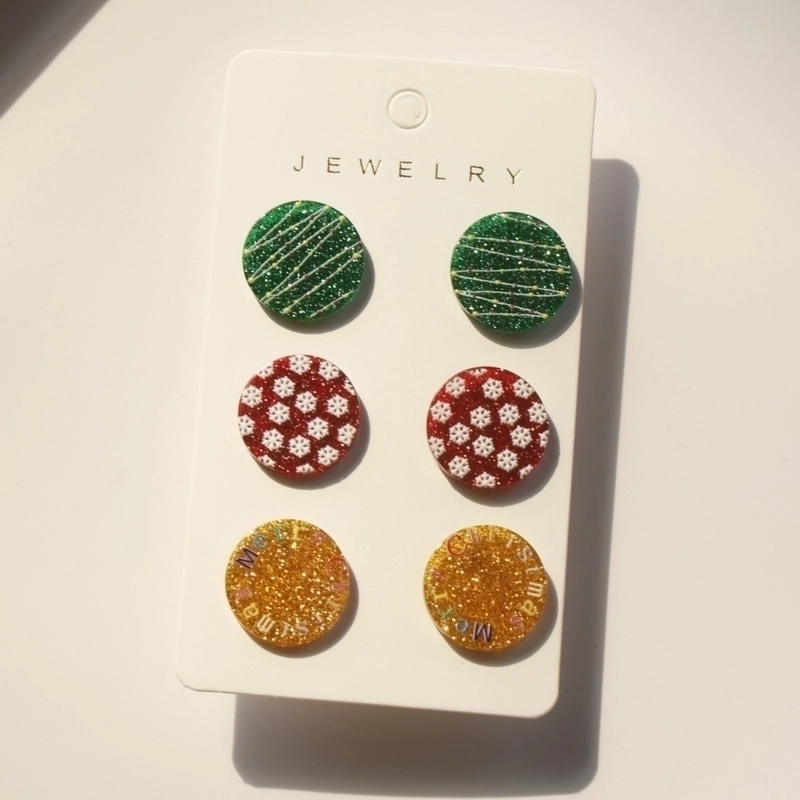 1 Set Cute Candy Ghost Elk Arylic Women’s Ear Studs