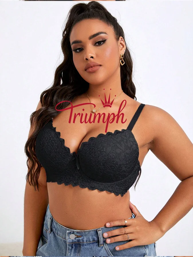 Triumph - (3 ks) čipkovan&aacute; podprsenka nadmernej veľkosti