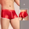 Men's Sexy High Elastic Shiny Boxer Shorts