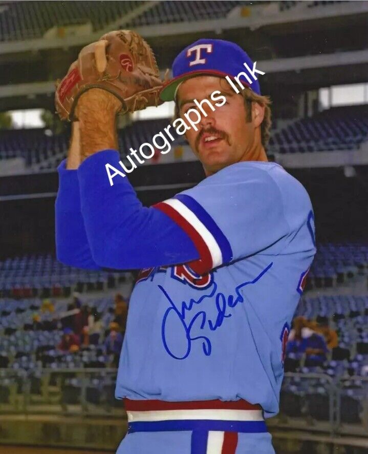 Jim Gideon autographed 8x10 Texas Rangers#2