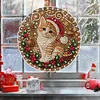 Xmas cat DIY Diamond Painting Kit 20cm for Adults