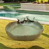 Ceramic Birdbath Bowl Bird Feeder Bird Feeding Bowl for Outdoor Garden Courtyard