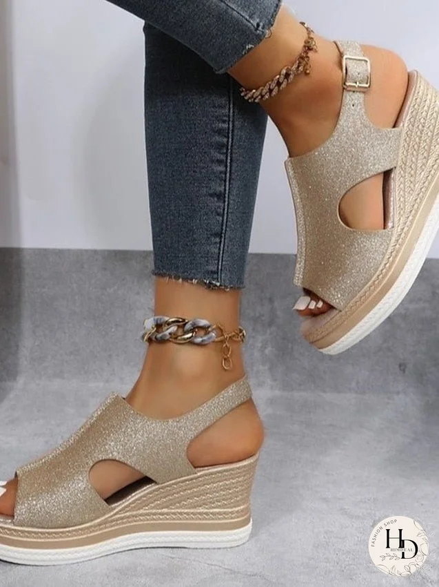 Women's Sandals Wedge Sandals Platform Sandals Plus Size Outdoor Daily Beach Summer Wedge Heel Peep Toe Casual
