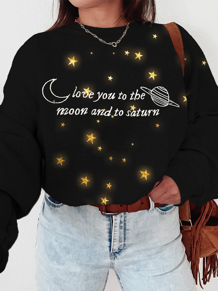 TS Love You To The Moon And To The Staturn Sweatshirt