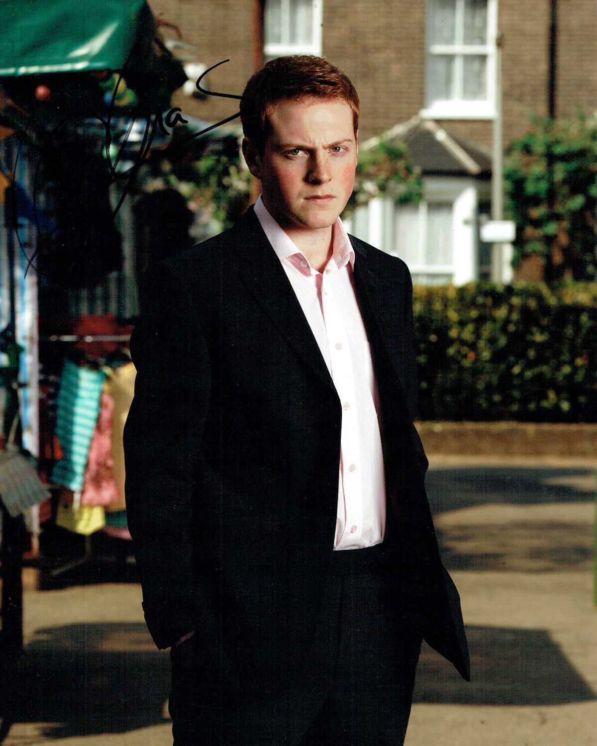 Charlie CLEMENTS SIGNED Autograph Photo Poster painting AFTAL COA Eastenders Bradley BRANNING