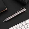 Bolt-operated tactical pen, titanium alloy push-button sign pen, EDC portable business metal pen