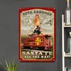 Pinup Railroad Train - Vintage Metal Signs(8*12Inch) - Vehicle