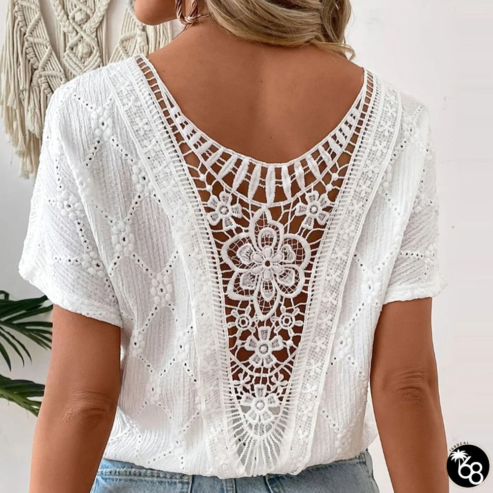 Basic Plain Short Sleeve Top | 168DEAL