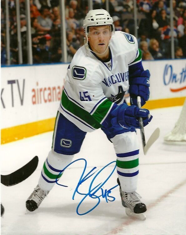 Vancouver Canucks Jordan Schroeder Autographed Signed 8x10 Photo Poster painting COA