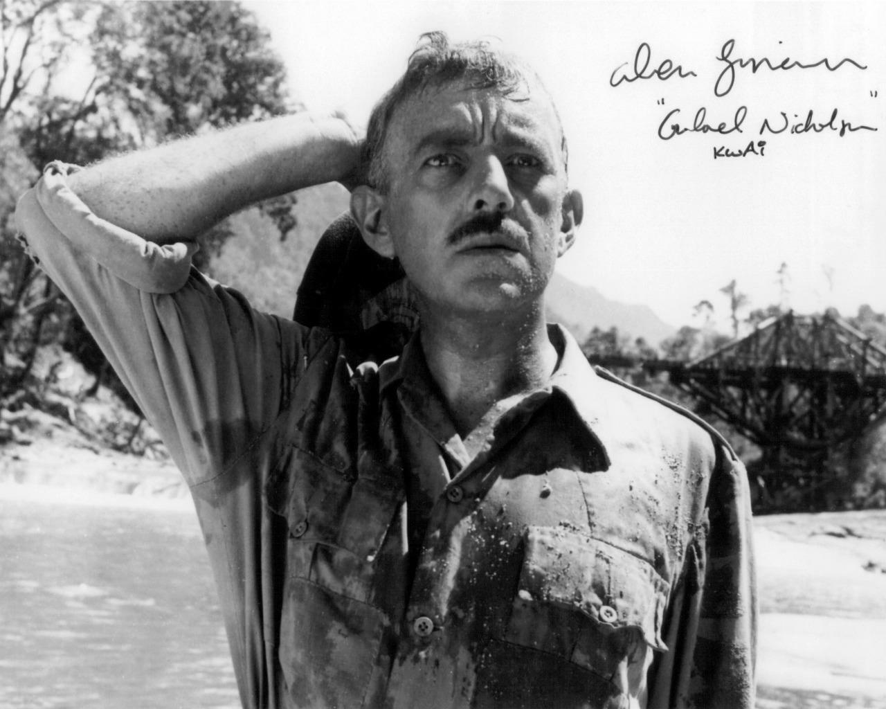 Alec Guinness The Bridge on The River Kwai SIGNED 10 X 8