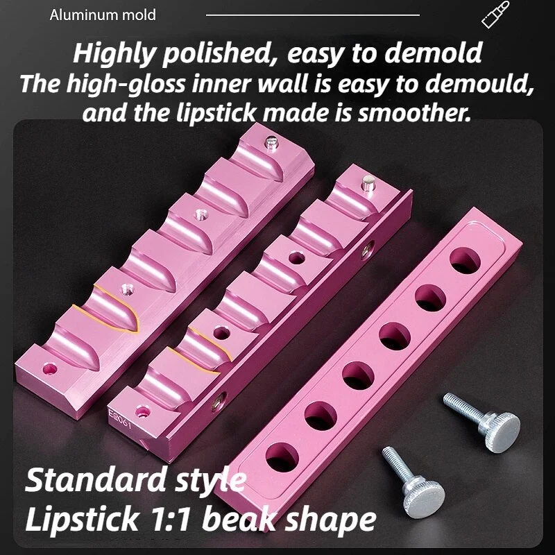 2/4/6/12 12.1MM Aluminum Lipstick Mold Two-color/Sandwich/ Three-use DIY Handmade Lipstick Making Tool 11.1MM Lipstick Mold