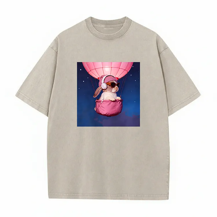 Bunny The Rabbit Retro Washed T-Shirt
