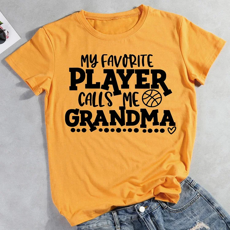 Fuel My Favorite Player Calls Me Grandma - Personalized Custom Baseball Tee Raglan Jersey T Shirt - Birthday, Loving, Funny Gift for Grandma/Nana/Mimi, Mom