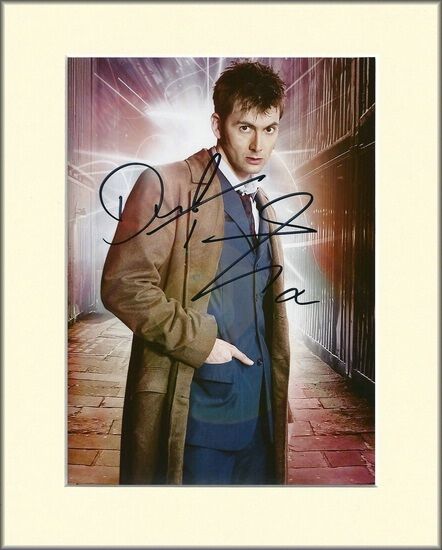 DAVID TENNANT NO.3 DOCTOR WHO PP MOUNTED 8X10 SIGNED AUTOGRAPH Photo Poster painting