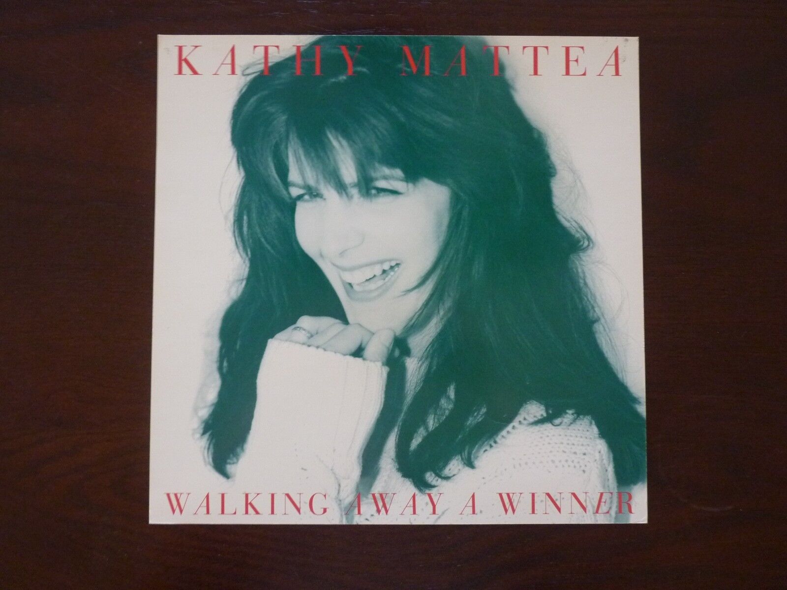 Kathy Mattea Walking Away a Winner LP Record Photo Poster painting Flat 12x12 Poster