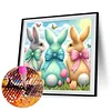 Diamond Painting -DIY Round Drill Easter Bunny