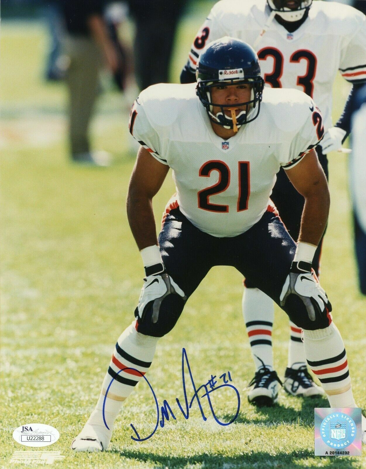 Darnell Autry Signed 8x10 JSA COA Photo Poster painting Autograph 8x Chicago Bears Northwestern