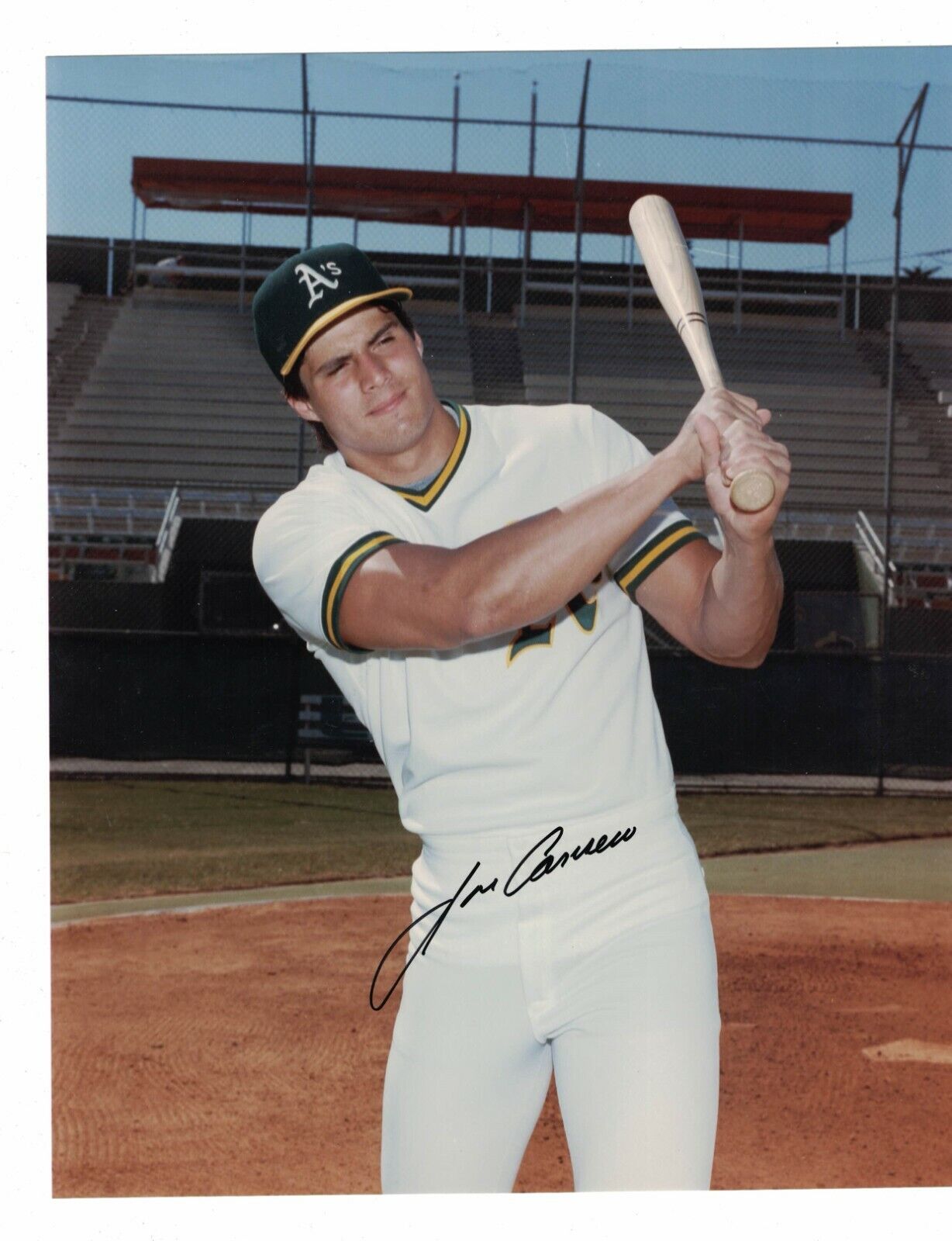 Jose Canseco Oakland Athletics Signed 8 x 10