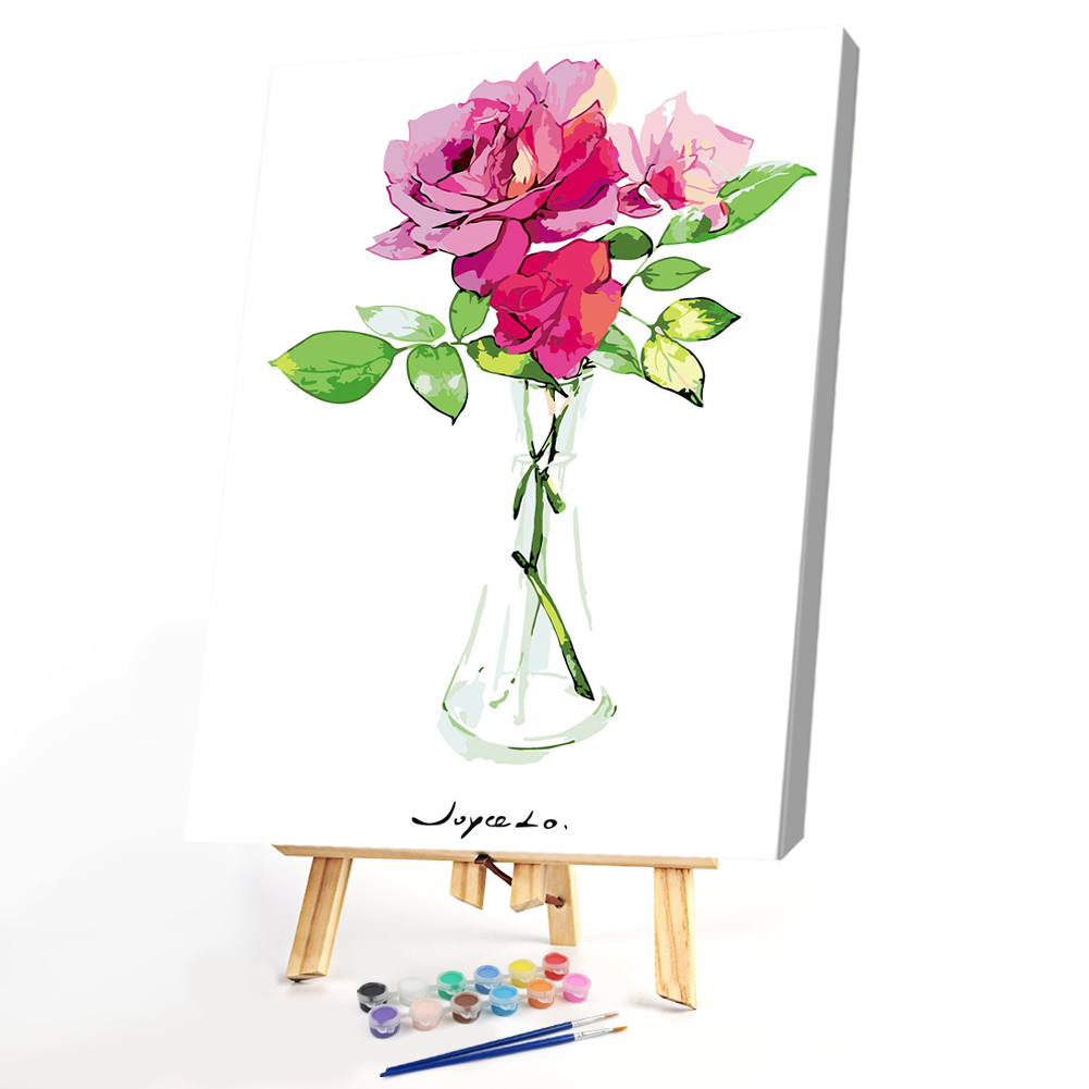 

40*50CM - Paint By Numbers - Flowers, 501 Original