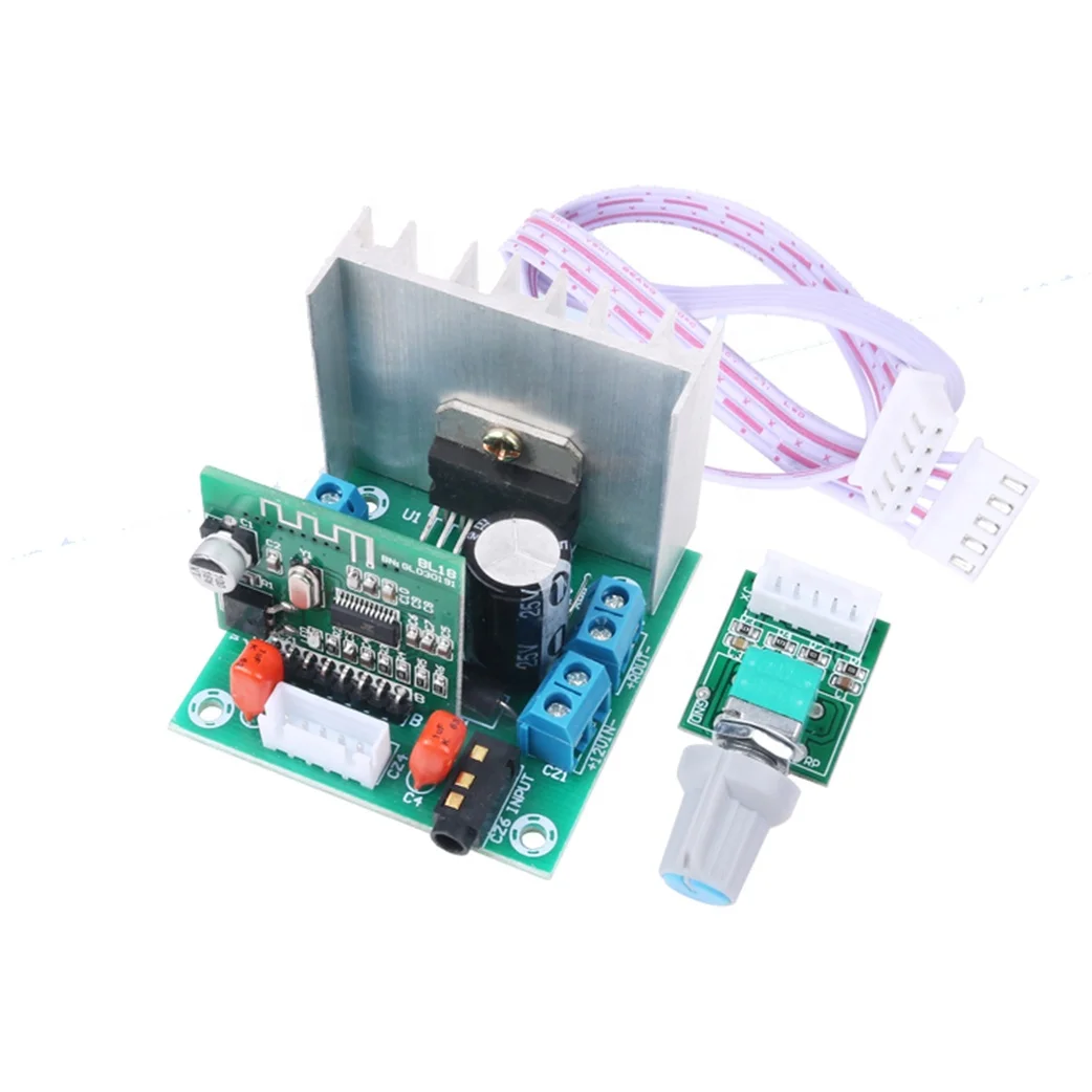 TDA7297 Audio Amplifier Board 12V Stereo Amplifier 2 Channel Ble Power Amp Wireless Audio Receiving Module Decoding