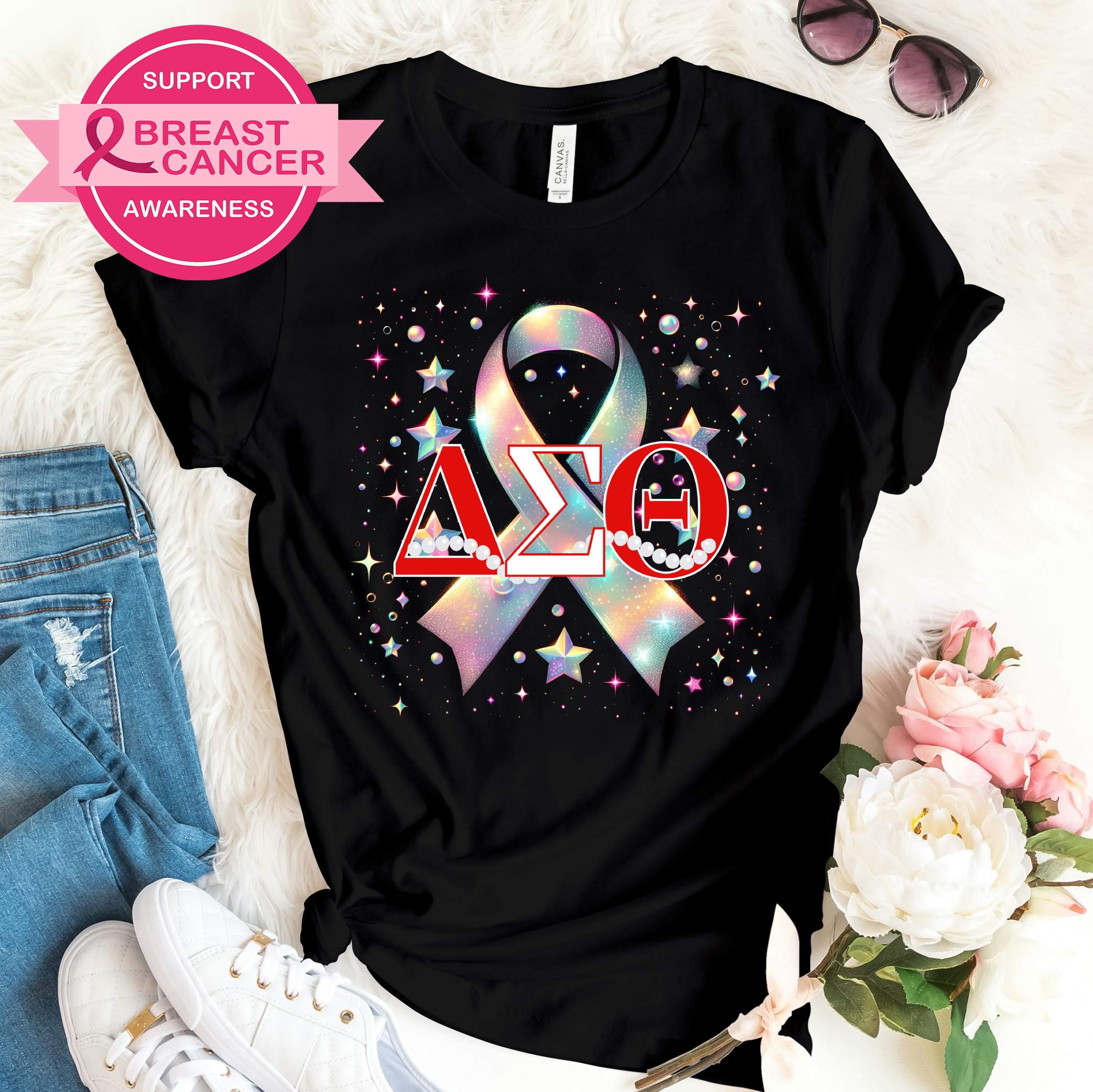 Delta Breast Cancer Awareness T-Shirt