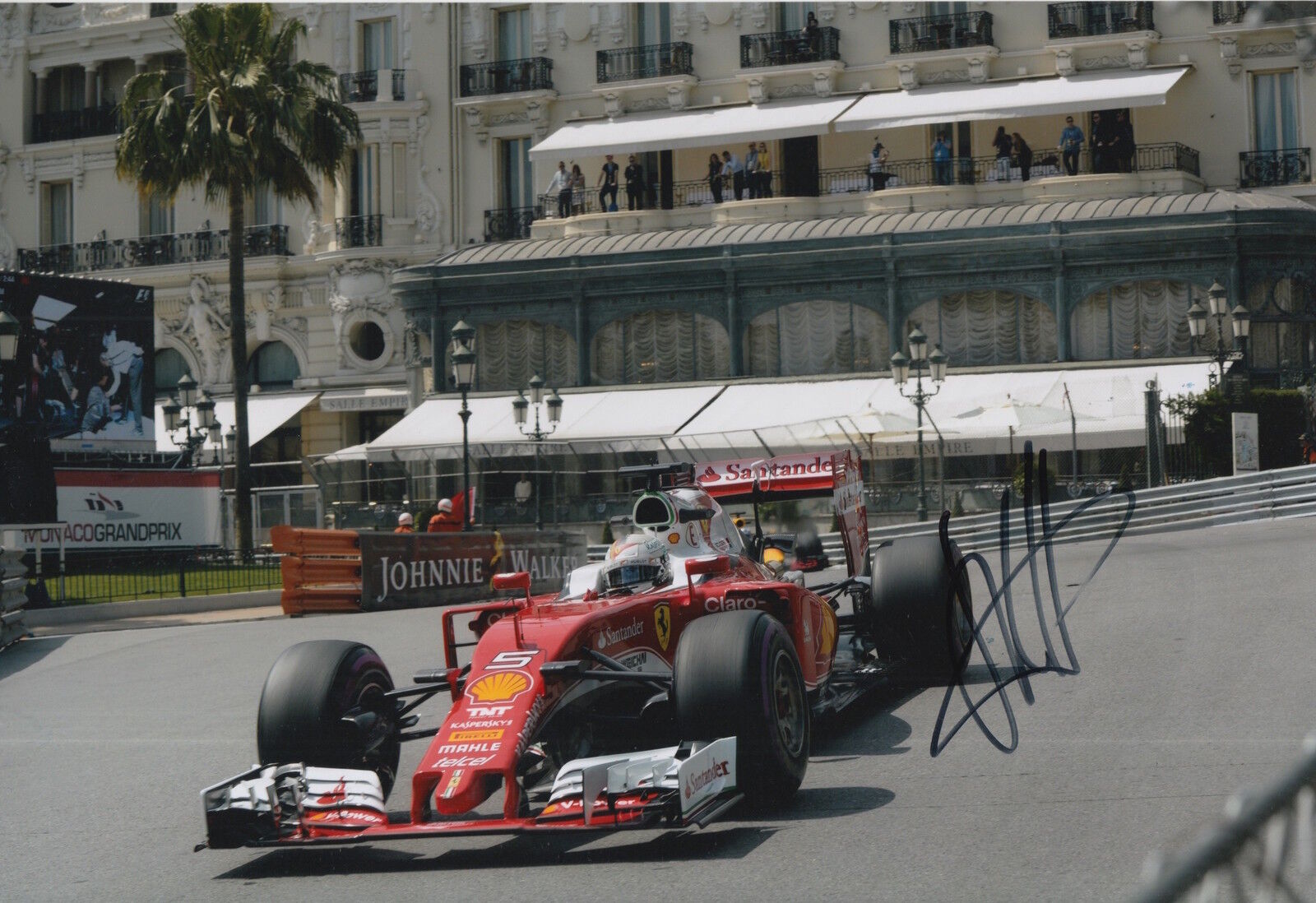 Sebastian Vettel Hand Signed 12x8 Photo Poster painting F1 Scuderia Ferrari 2016