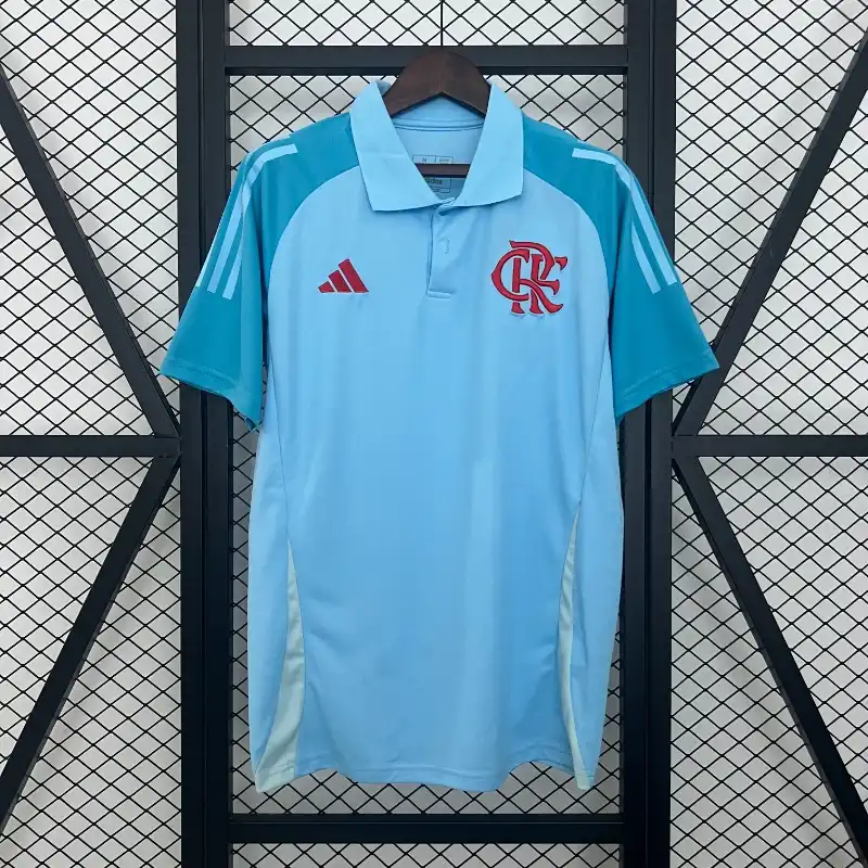 25/26 Flamengo Sky Blue Polo Shirt