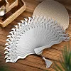 Chinese Style Fine Steel Ancient Fan Hollow Iron Fan Self-defense Kung Fu Tai Chi Portable Adult Metal Stainless Steel Folding fan