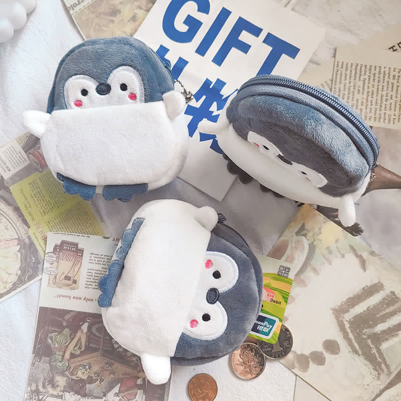 Kawaii Cartoon Penguin Coin Purse Pendant