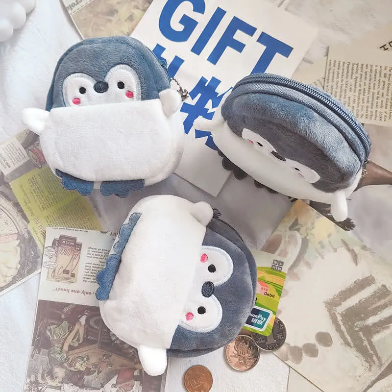 Kawaii Cartoon Penguin Coin Purse Pendant