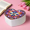 Dragonfly DIY Diamond Painting Heart-Shaped Jewelry Box Decorative Storage Case