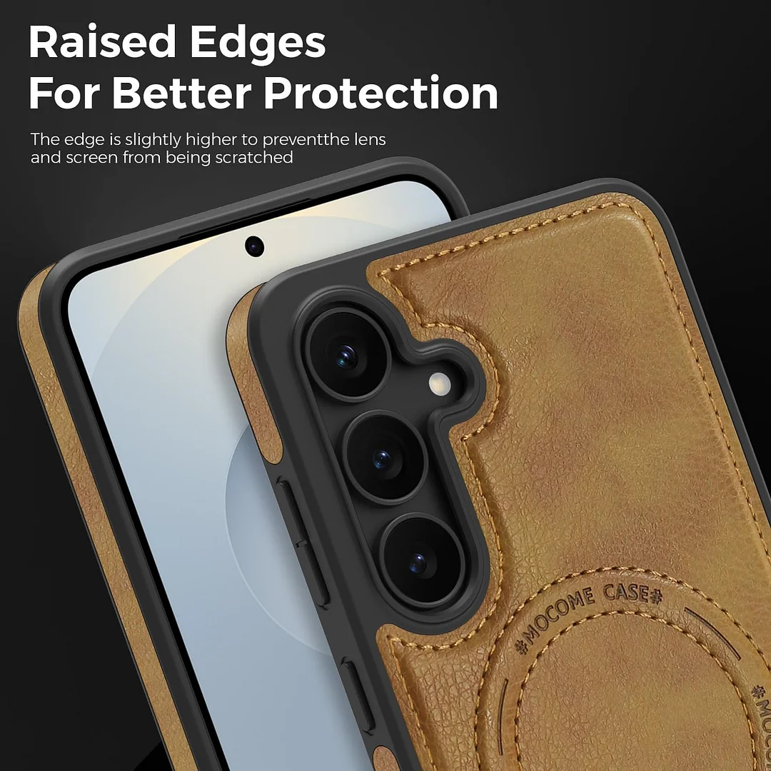 Samsung Galaxy Z Fold 6 Leather Case Magnetic Protective Case Holder Phone Case