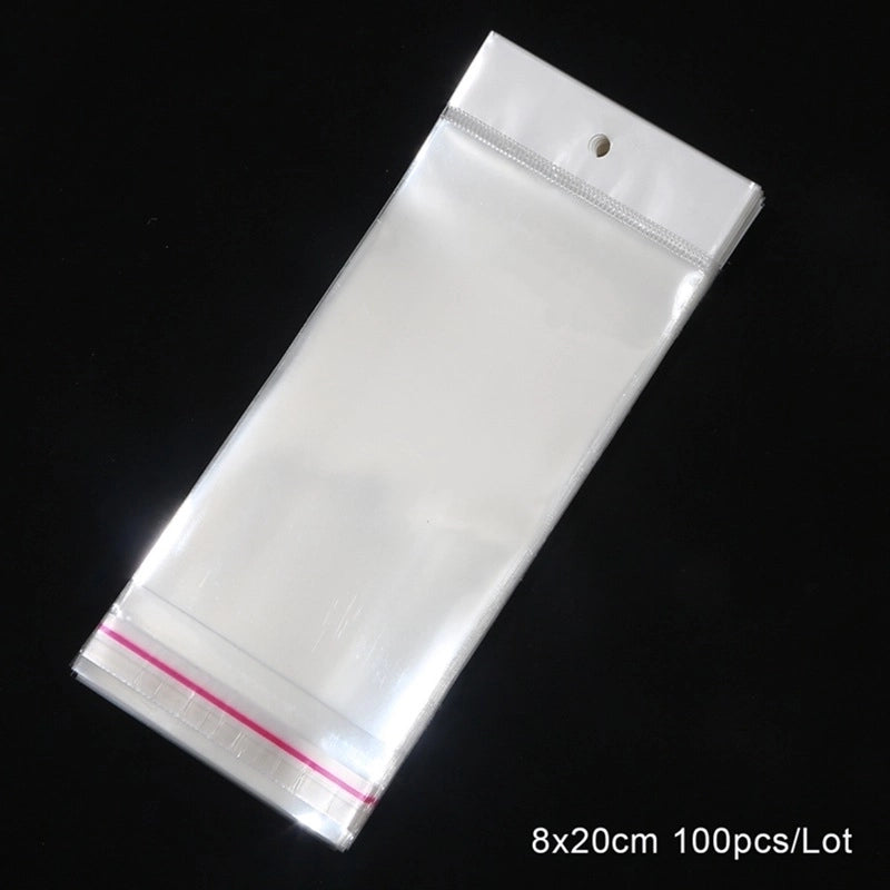 Minimalist Commute Solid Color Plastic Jewelry Packaging Bags