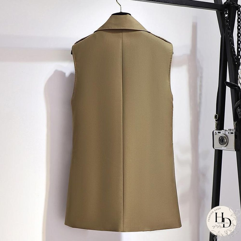 British Style Vest+Black Dress P10367