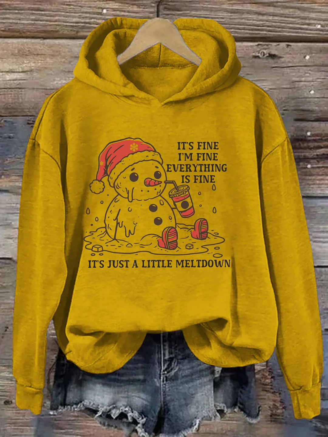 Funny Christmas Mental Health Hoodie
