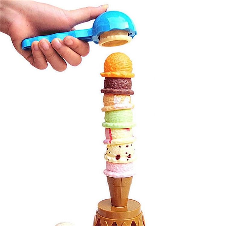 Ice Cream Stacking Tower Balancing Game