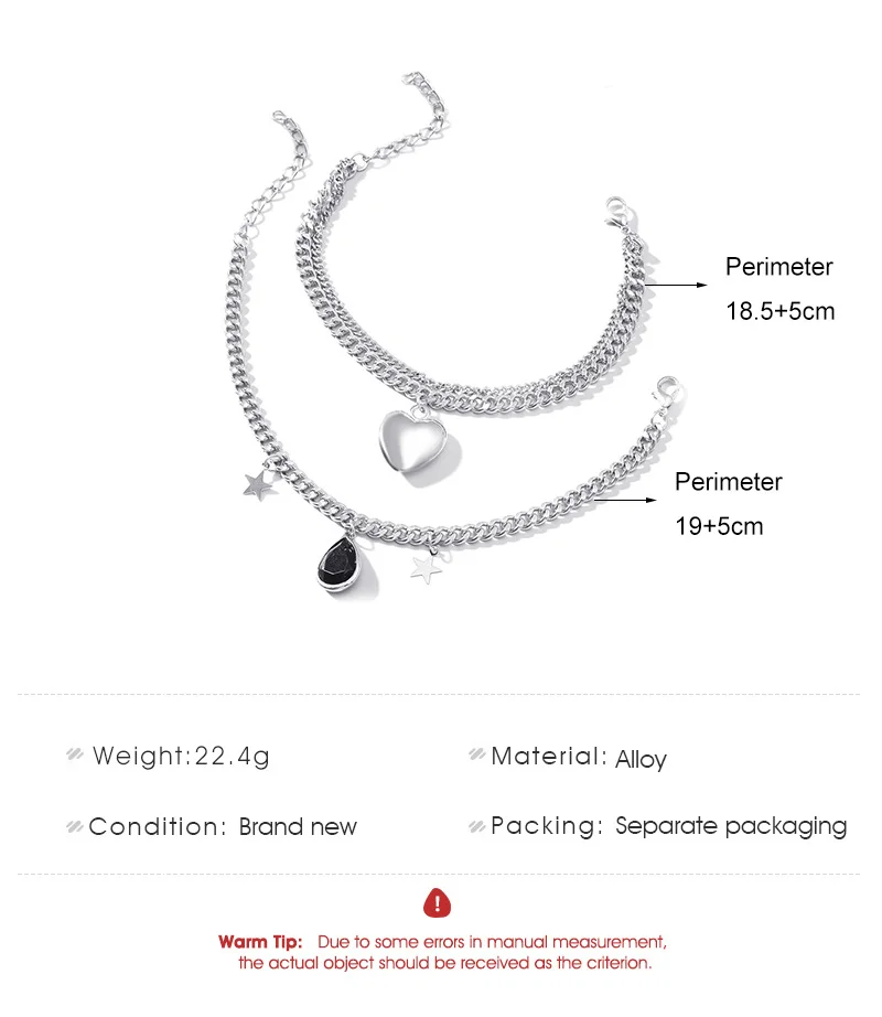 Love Star Multi-Layers Anklet