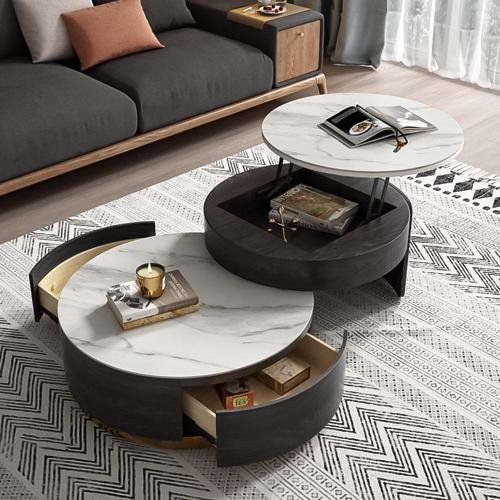 GLVEE Lift-top Modern Nesting Coffee Table Set Of 2