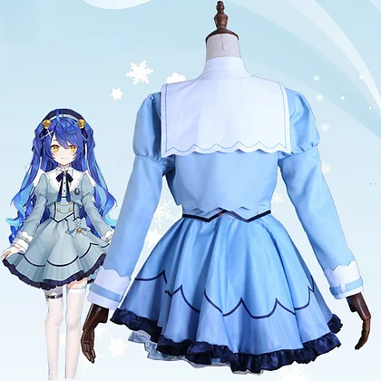[Wetrose] Amamiya Kokoro Nijisanji Vtuber Cosplay Costume Wig Full Set 天宮こころコスプレ衣裝