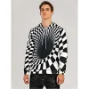 Men's Swirl Geometric 3D Print Comfortable Sweatshirt