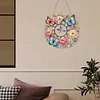 Acrylic Special Shape Peony Butterfly 5D Diamond Painting Wreath Clock