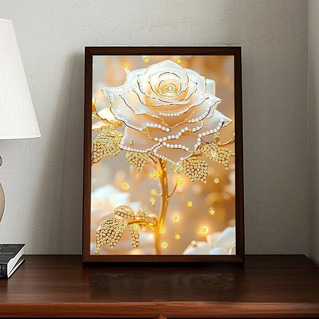 Pearl Painting Kit for Adults Gilded Rose 11.81x15.75in
