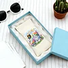 Kit de peinture en diamant pour chat PU &Eacute;tui &agrave; lunettes de soleil kit de peinture en diamant sac &agrave; lunettes pour femmes d&eacute;butantes adultes