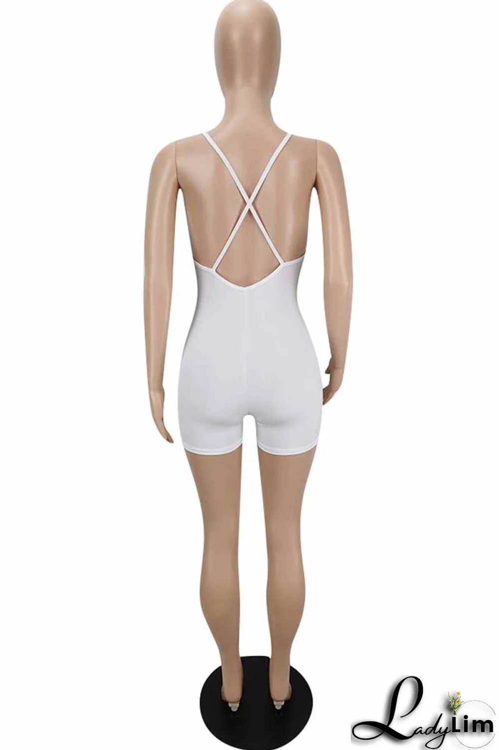 Purple Street Print Letter V Neck Jumpsuits