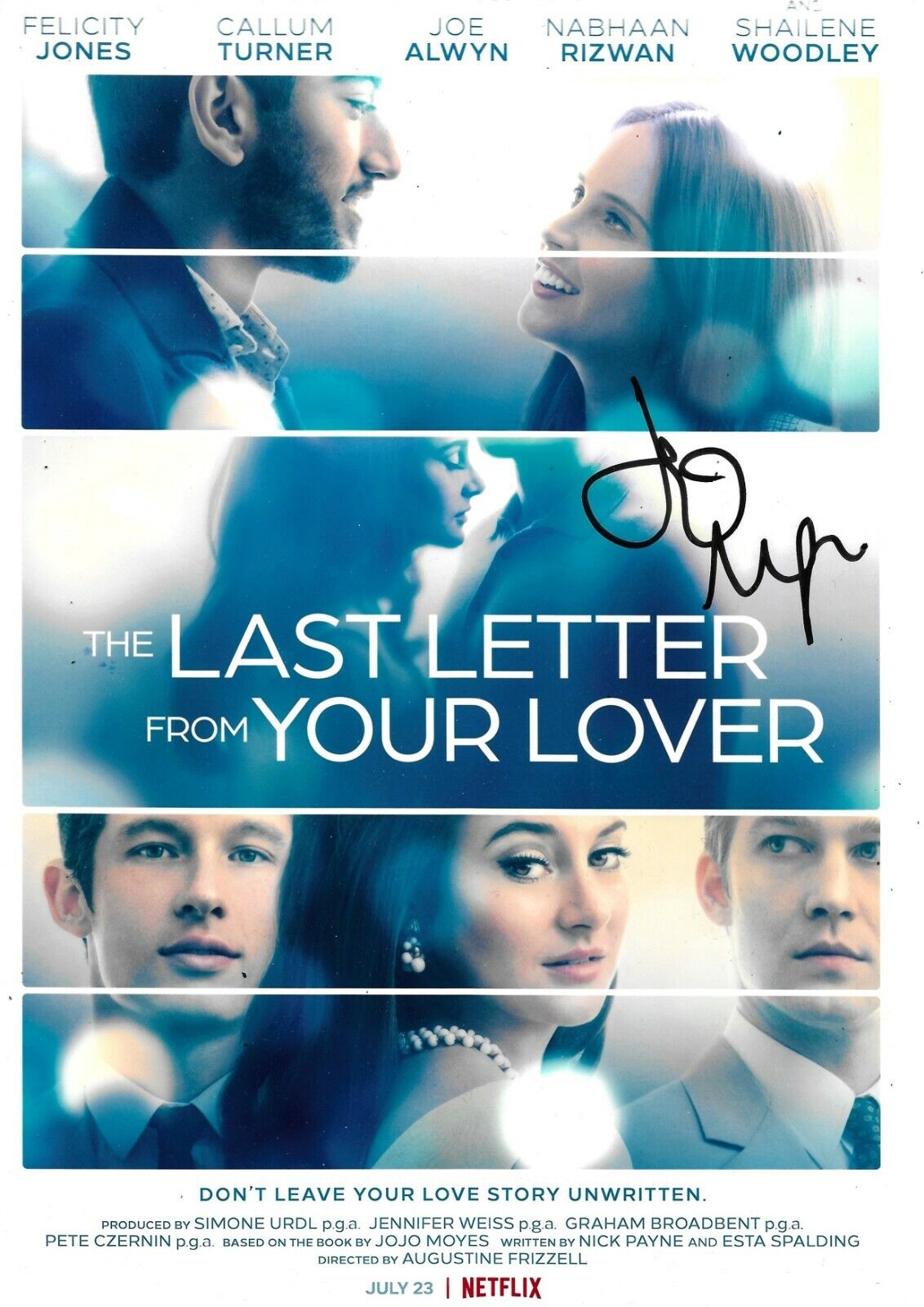 Jojo Moyes Signed The Last Letter From Your Lover 12x8 Photo Poster painting AFTAL