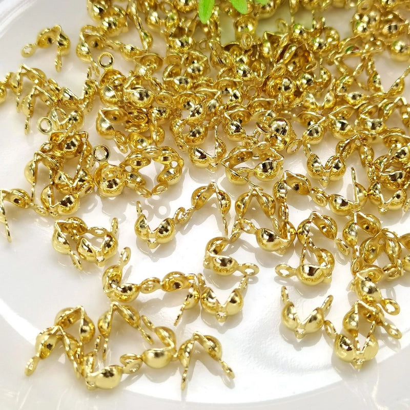 100 PCS/Package Copper Solid Color Jewelry Buckle